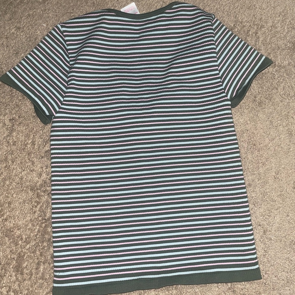 Striped Button-Up Top - Picture 2 of 2